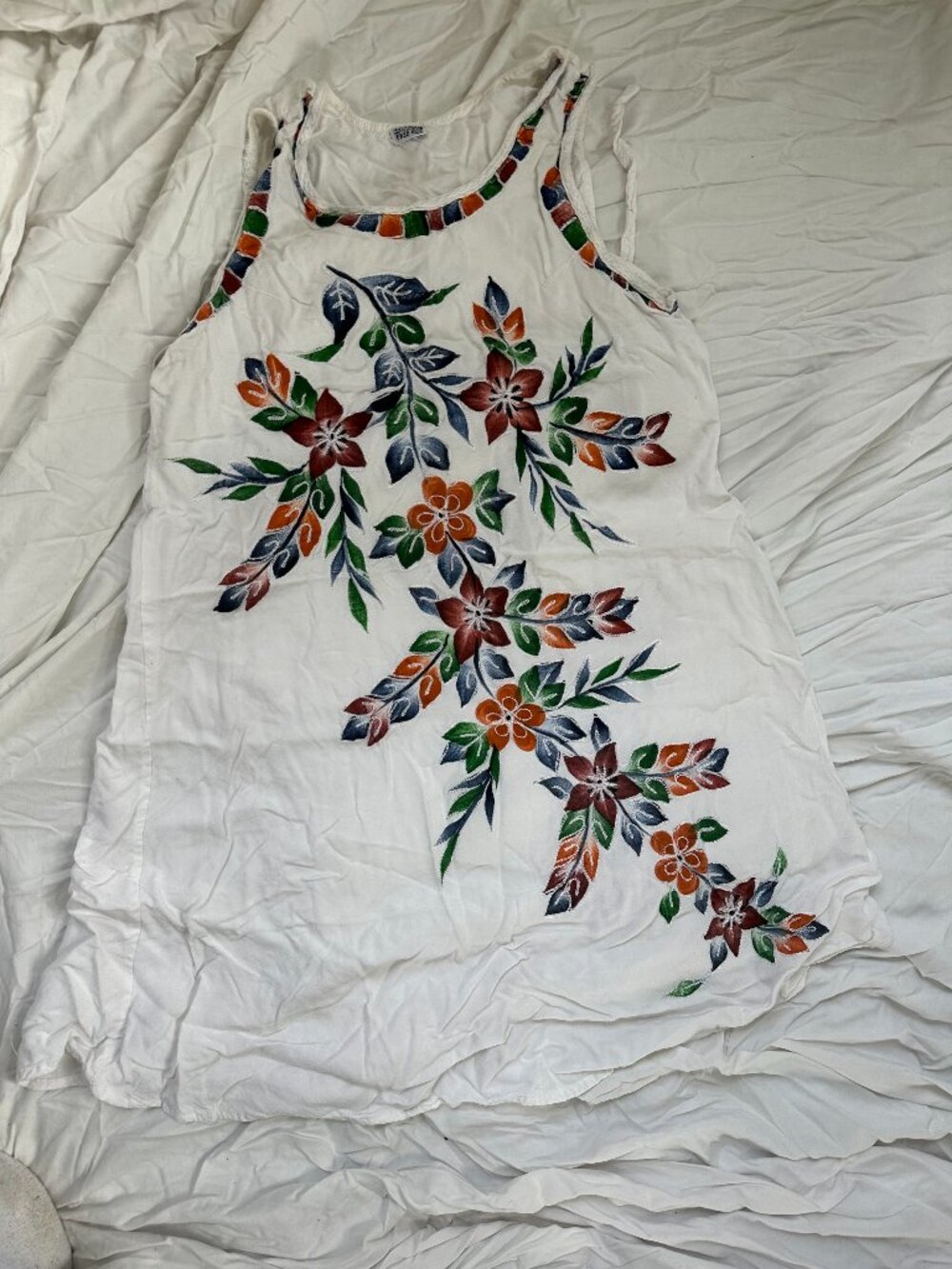 Beautiful painted and embroided dress